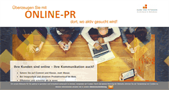 Desktop Screenshot of online-pr.de